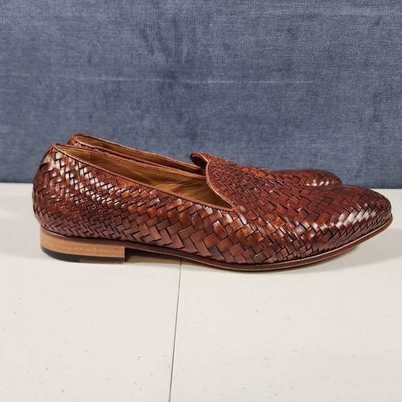 Taft Men Monaco Brown Loafer Size 44 Dress Shoes - Picture 6 of 11